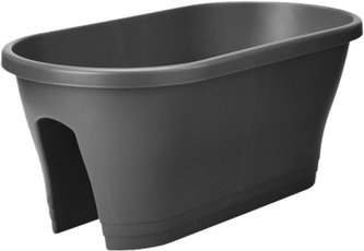 Truhlík Corsica Flower Bridge - antracit 60 cm