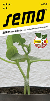 Klipsy silikonové pro roubování okurek a melounů - 5 ks  série "Roubuj s námi"