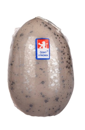 Svíčka vejce střední 60x90 mm - kropenaté karamelové