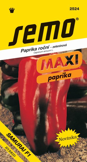 Paprika zel. sladká F1 - Alceo F1 (typ Lamyo) rychl 15s - série MAXI Paprika zel. sladká F1 - Alceo F1 (typ Lamyo) rychl 15s - série MAXI