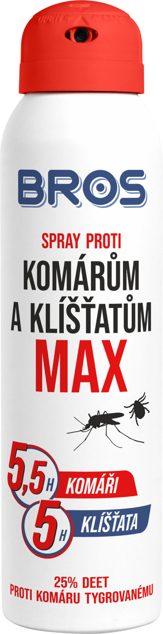 Bros - sprej proti komárům a klíšťatům MAX 90 ml Bros - sprej proti komárům a klíšťatům MAX 90 ml