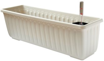 Truhlík samozavlažovací Siesta LUX - slonová kost 80 cm