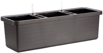Truhlík samozavlažovací Berberis Trio - antracit 117 cm Truhlík samozavlažovací Berberis Trio - antracit 117 cm