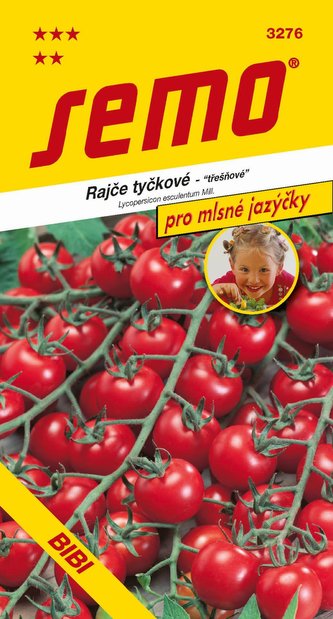 Rajče tyč. třešňové - Bibi 30s - série JAZÝČKY Rajče tyč. třešňové - Bibi 30s - série JAZÝČKY