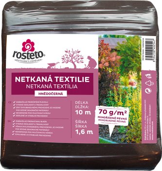 Neotex / netkaná textilie Rosteto - hnědočerný 70g šíře 10 x 1,6 m
