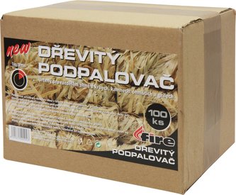 Podpalovač z dřevité vlny 36 mm - 100 ks