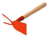 Okopávačka s nás. 27 cm Rosteto - rovná 2 hroty - oranžová