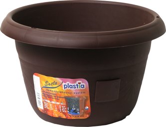 Žardina samozavlažovací Siesta bez závěsu - čokoláda 30 cm