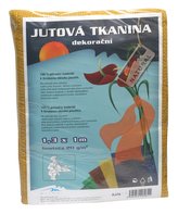 Jutová tkanina - 1,3 x 1 m žlutá