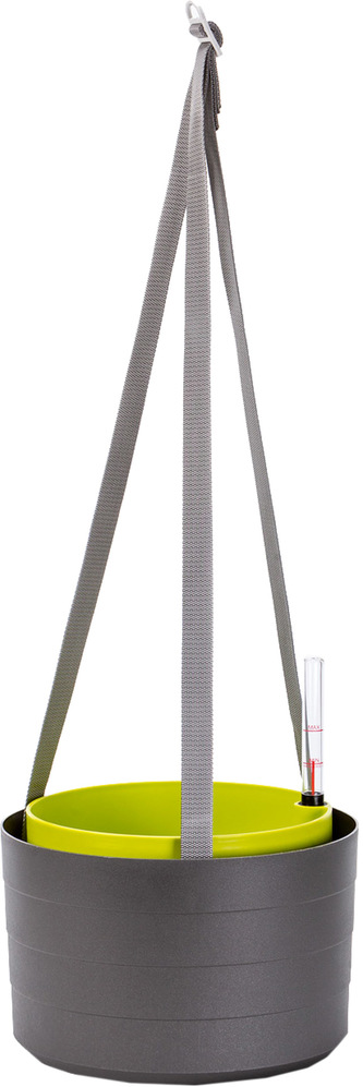 Žardina samozavlažovací trojzávěs Berberis - antracit + zelená 30 cm