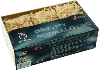 Podpalovač z dřevité vlny 58 mm - 24 ks