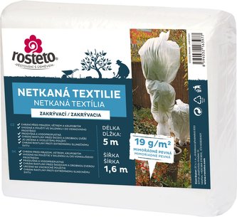 Neotex / netkaná textilie Rosteto - bílý 19g šíře 5 x 1,6 m