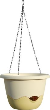 Květináč Mareta závěsný - slonová kost světlá + tmavá 30cm