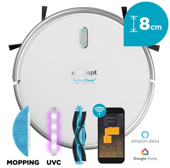 VR2020 Robotický vysavač s mopem 3 v 1 Perfect Clean Gyro Defender UVC VR2020 Robotický vysavač s mopem 3 v 1 Perfect Clean Gyro Defender UVC