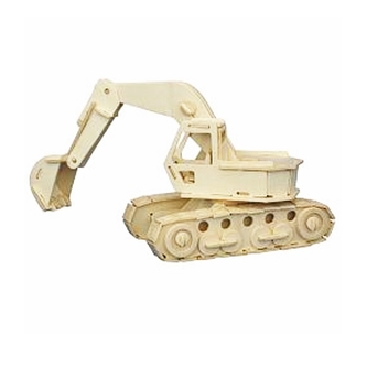 3D Dřevěné puzzle - Bagr 2