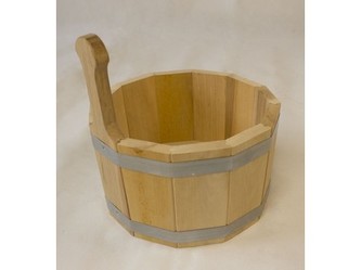 vědro 5l, 1 držák, dřevěné - olše