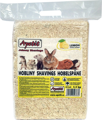 Apetit - podestýlka hoblinová s vůní citronu Johnny Shavings Lemon 3,5 kg