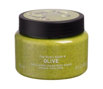 The Body Shop Olive Tělový peeling Exfoliating Cream Body Scrub 250 ml pro ženy