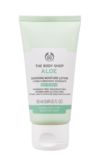 The Body Shop Aloe Denní pleťový krém Soothing Moisture Lotion 50 ml SPF15 pro ženy