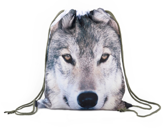 Vak na záda 06 Vlk MyBestHome 41x32 cm