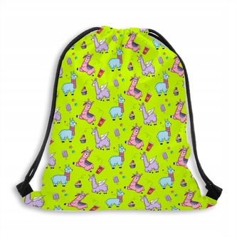 Vak na záda 116 LAMAS WORLD žlutá MyBestHome 41x32 cm