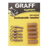 Graff: Rychloobratlík + konektor 5ks Hnědá