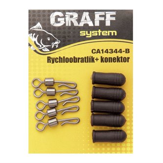 Graff: Rychloobratlík + konektor 5ks Černá