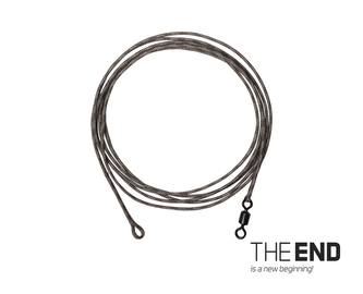 Návazec THE END Leadcore + swivel / 3ks | 1m