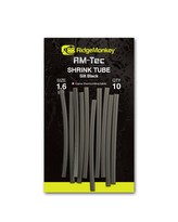 RIDGEMONKEY: Smršťovací hadička RM-Tec Shrink Tube 1,6mm Silt Black 10ks
