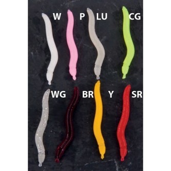 Gumové nástrahy Worms Vzor P