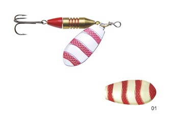 Rotační třpytka VIBRESO vel. 1, 8g, barva 01