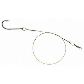 Ocelové lanko pro lov dravců 1 x 7 (7 kg) Green, Velikost 25cm, 2ks/bal