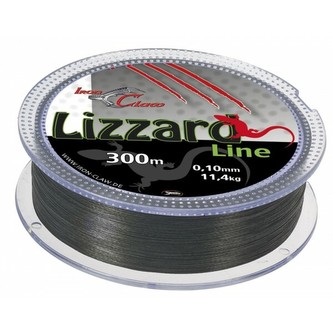Pletená šňůra Lizzard, 300m, šedá průměr: 0,08 mm