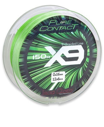 šňůra Pure Contact X9 0,24 mm/150 m zelená