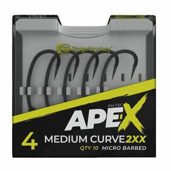 RIDGEMONKEY: Háček Ape-X Medium Curve 2XX Barbed Velikost 6 10ks