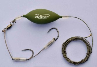 Podvodní plovák + 2x jednohák 5/0, 180cm, 80kg