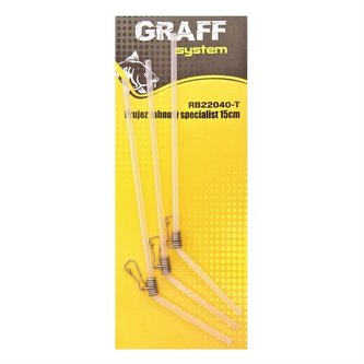 Graff: Průjezd zahnutý Specialist 15cm 3ks Transparentní