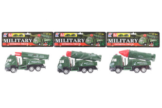 Vojenské auto s raketou