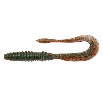 Keitech: Gumová nástraha Mad Wag Mini 3,5" 8,9cm 1,8g Plum Green FLK 10ks