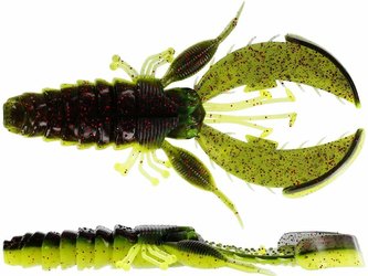 WESTIN: Gumová nástraha CreCraw Creaturebait 6,5cm 4g Black/Chartreuse 6ks
