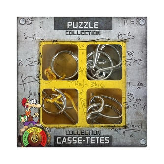 Sada 4 kovových hlavolamů expert