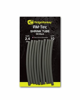 RIDGEMONKEY: Smršťovací hadička RM-Tec Shrink Tube 2,4mm Silt Black 10ks