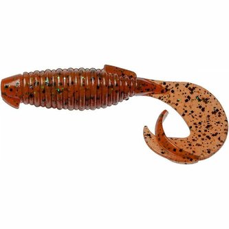Keitech: Gumová nástraha Flapper Grub 4" 10,2cm 6,5g Orange Pepper 7ks