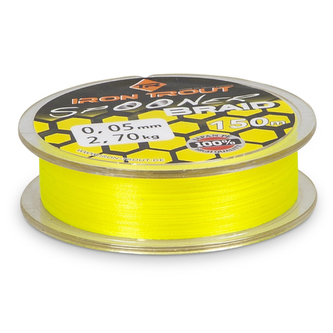 Iron Tout šňůra Spooner Braid 150 m, 0,04 mm, žlutá