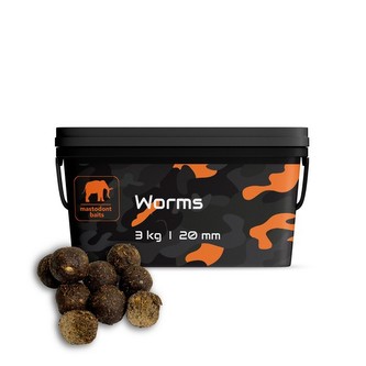 Boilies Worms 20mm 3kg