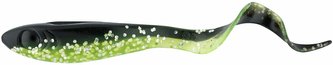 MCPERCH CURLY SVARTZONKER 11CM BLACK CHARTREUSE