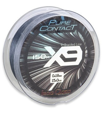 šňůra Pure Contact X9 0,24 mm/150 m šedá