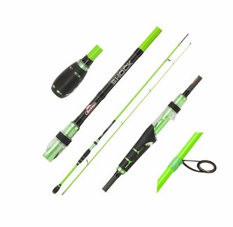 Přívlačový prut Lighting Shock Green Spin M 2,40m 10-35gg