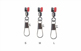 Průběžná karabinka s obratlíkem Moved head, vel. S, 12 kg, 10ks/bal