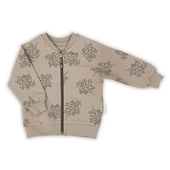 Kojenecká tepláková mikina Nicol Ella béžová - velikost 56 (0-3m)